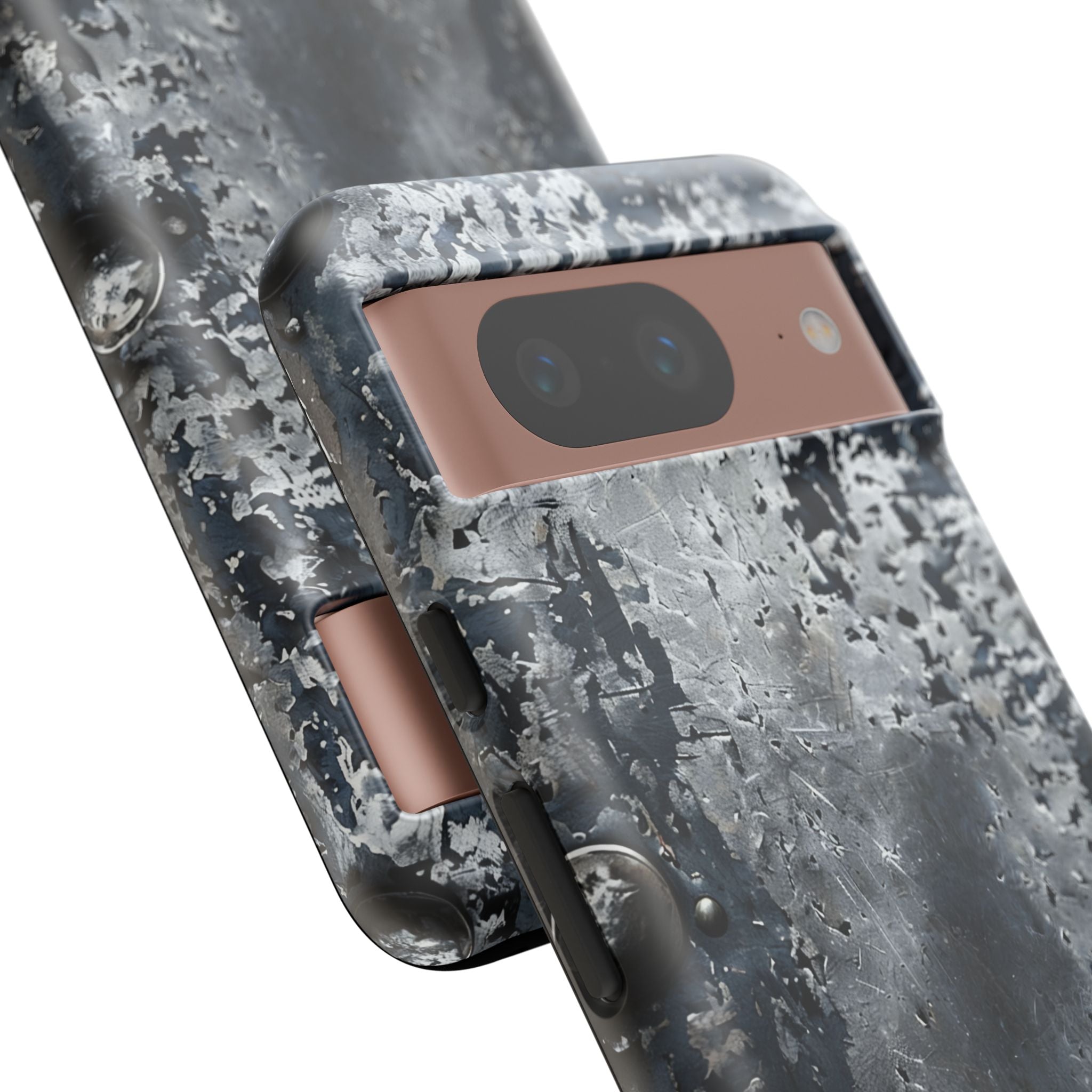 Rugged Rusted Metal Phone Case — Industrial Distressed Armor for iPhone