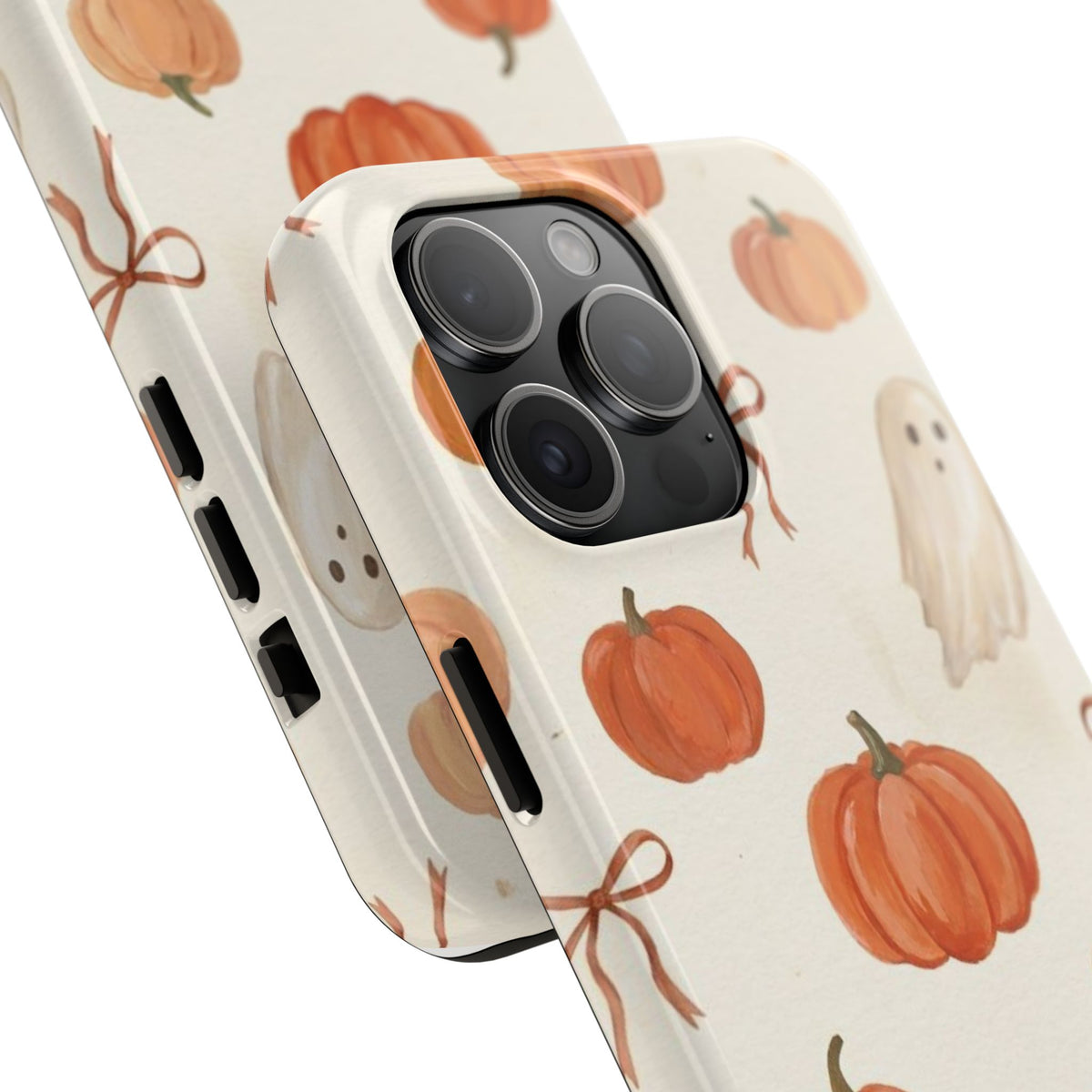 Pumpkin Ghost Phone Case – Cute Halloween Fall Pattern