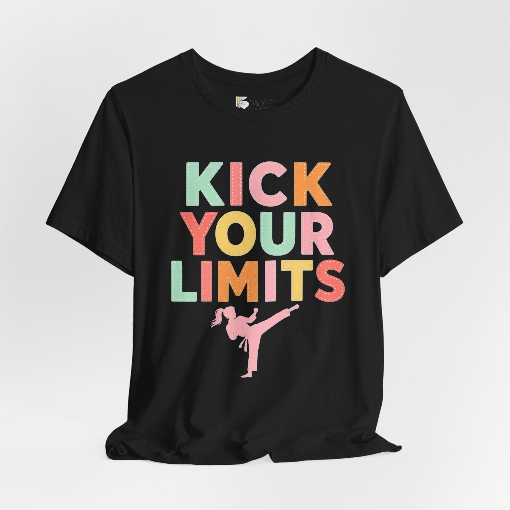 Kick Your Limits T-Shirt | Motivational Martial Arts Graphic Tee