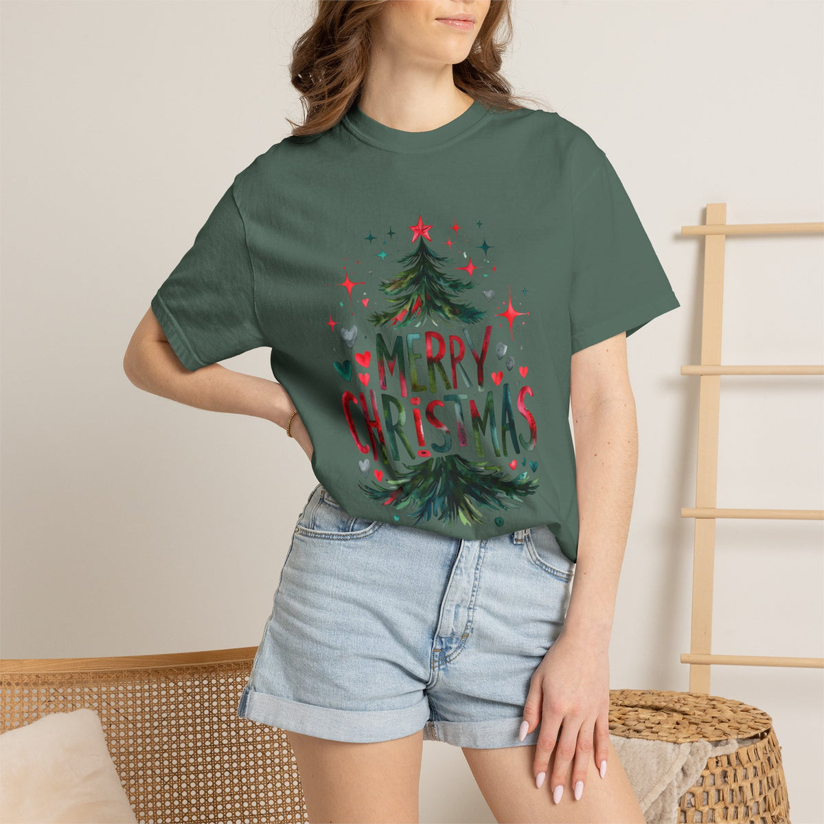 Merry Christmas Christmas Tree T-Shirt