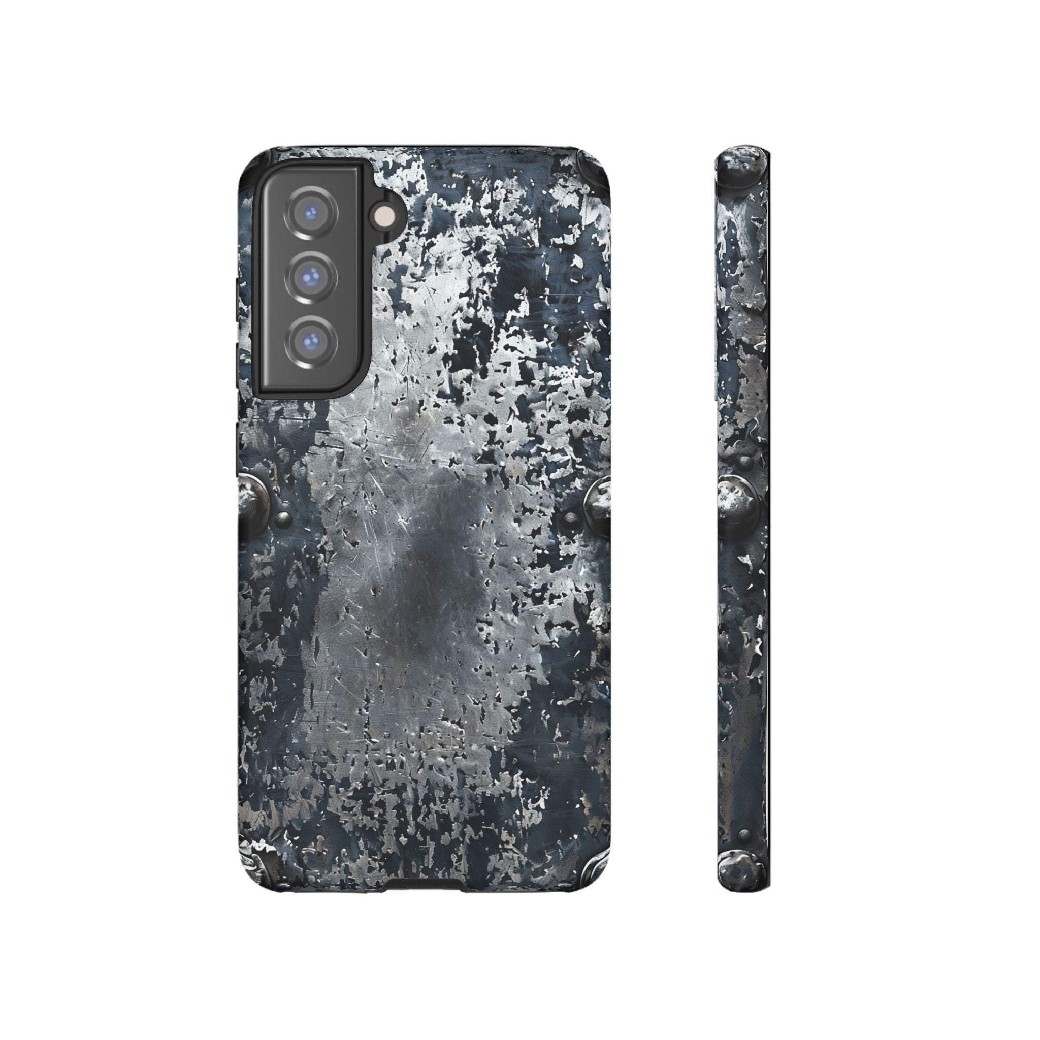 Rugged Rusted Metal Phone Case — Industrial Distressed Armor for iPhone