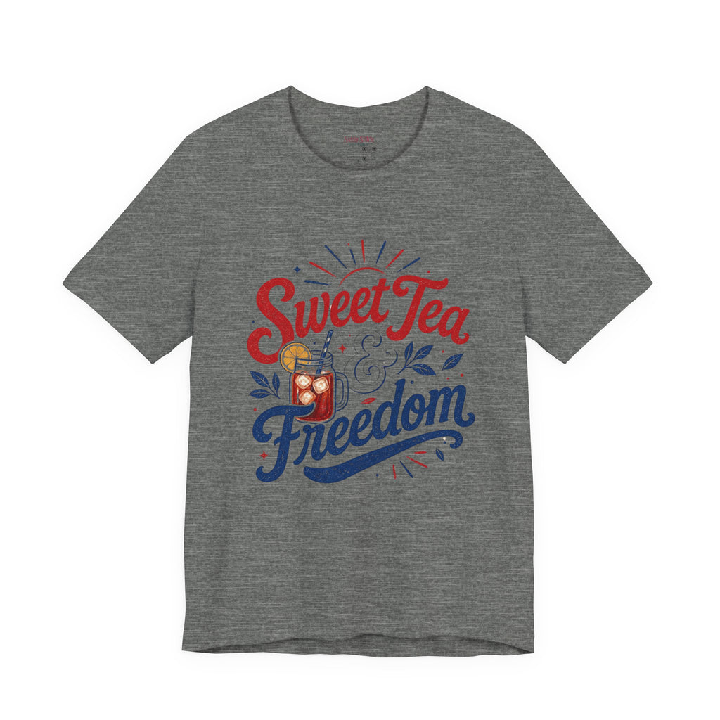Sweet Tea & Freedom T-Shirt — Patriotic Southern Summer Tee