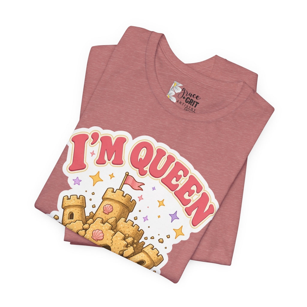 I'm Queen Sandcastle Tee | Cute Beach Princess Graphic Shirt
