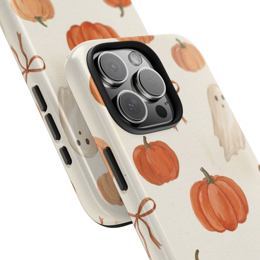 Pumpkin Ghost Phone Case – Cute Halloween Fall Pattern