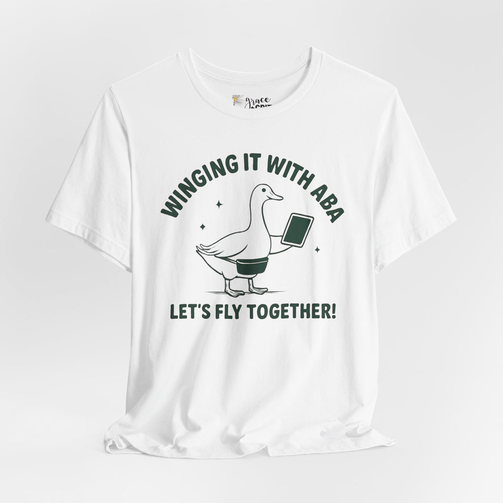 Winging It With ABA Goose Tee | Let's Fly Together T-Shirt