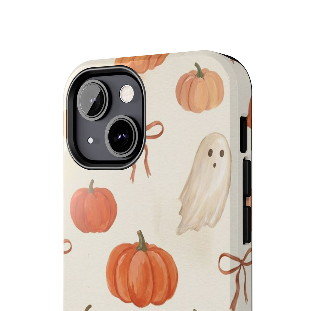 Pumpkin Ghost Phone Case – Cute Halloween Fall Pattern