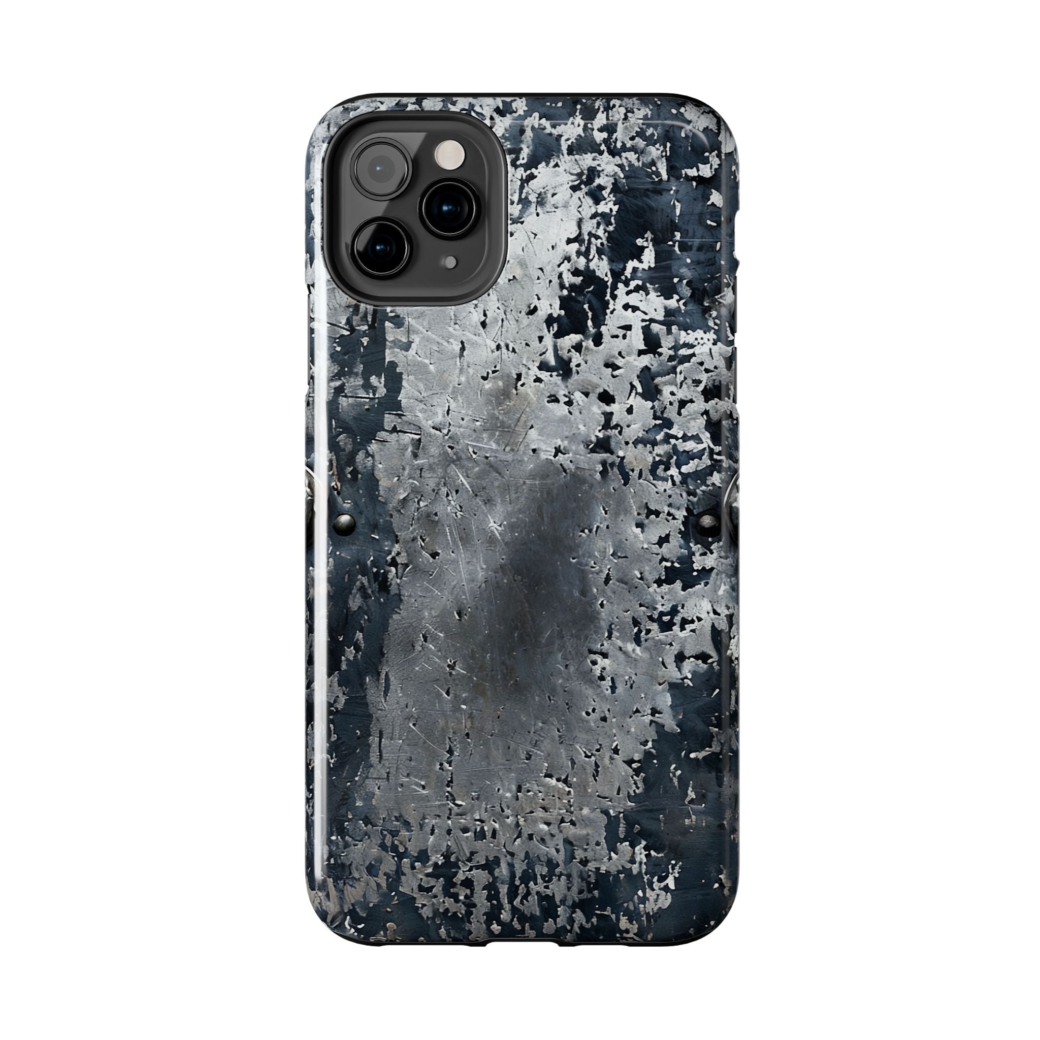 Rugged Distressed Metal Phone Case — Industrial Grunge iPhone Cover