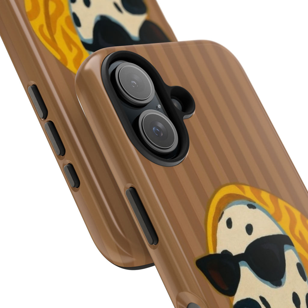 Dalmatian in Scarf Tough Phone Case — Retro Dog Print Protective Cover