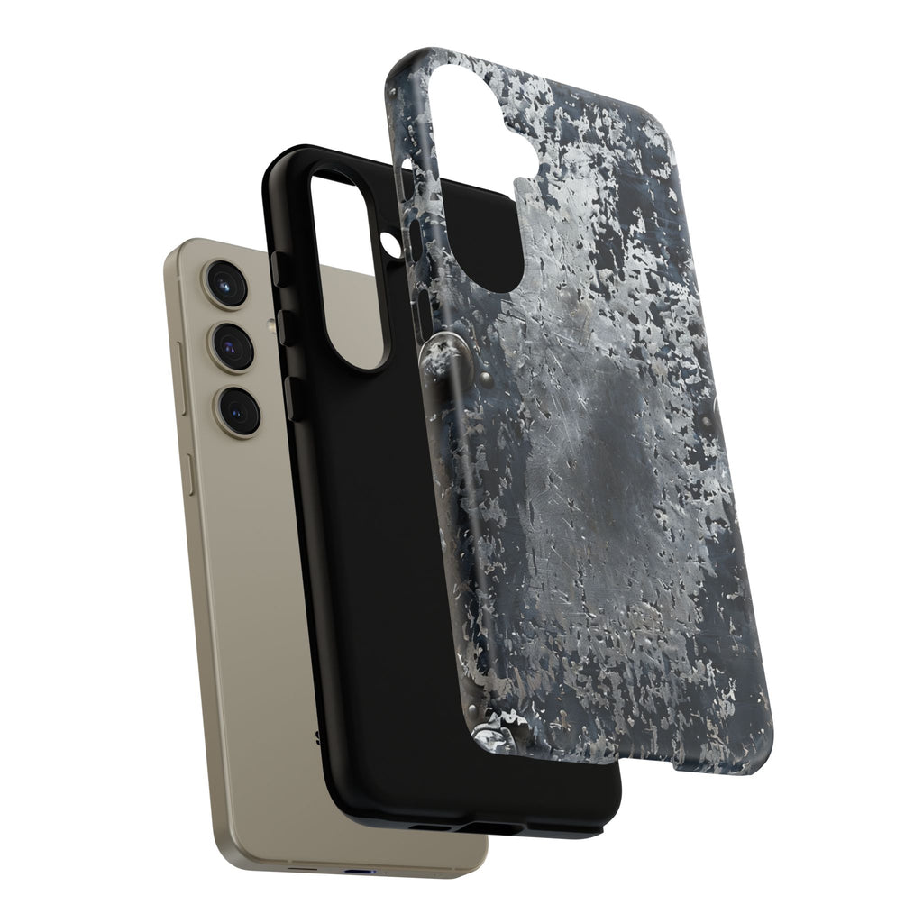 Rugged Rusted Metal Phone Case — Industrial Distressed Armor for iPhone