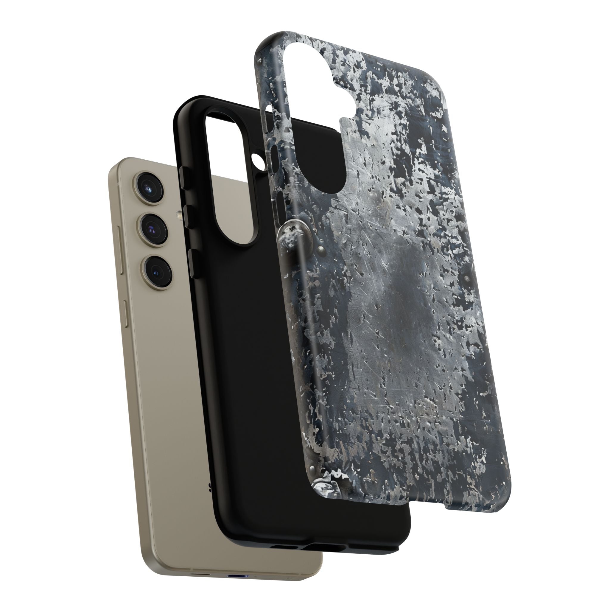 Rugged Rusted Metal Phone Case — Industrial Distressed Armor for iPhone