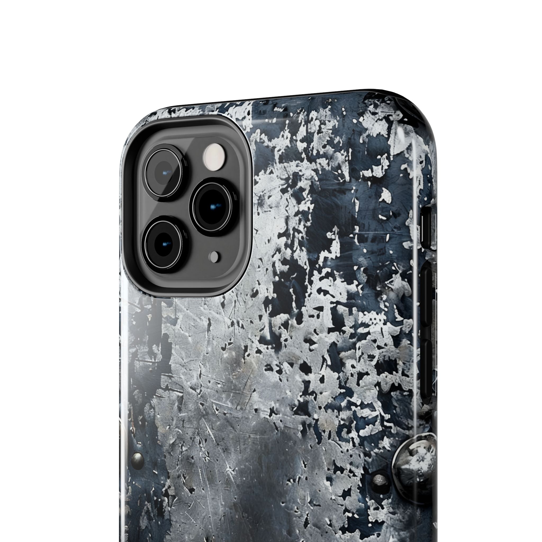 Rugged Distressed Metal Phone Case — Industrial Grunge iPhone Cover