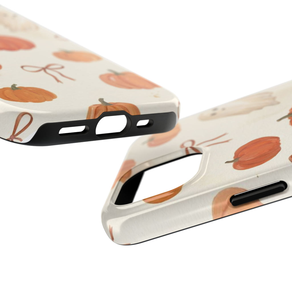 Pumpkin Ghost Phone Case – Cute Halloween Fall Pattern