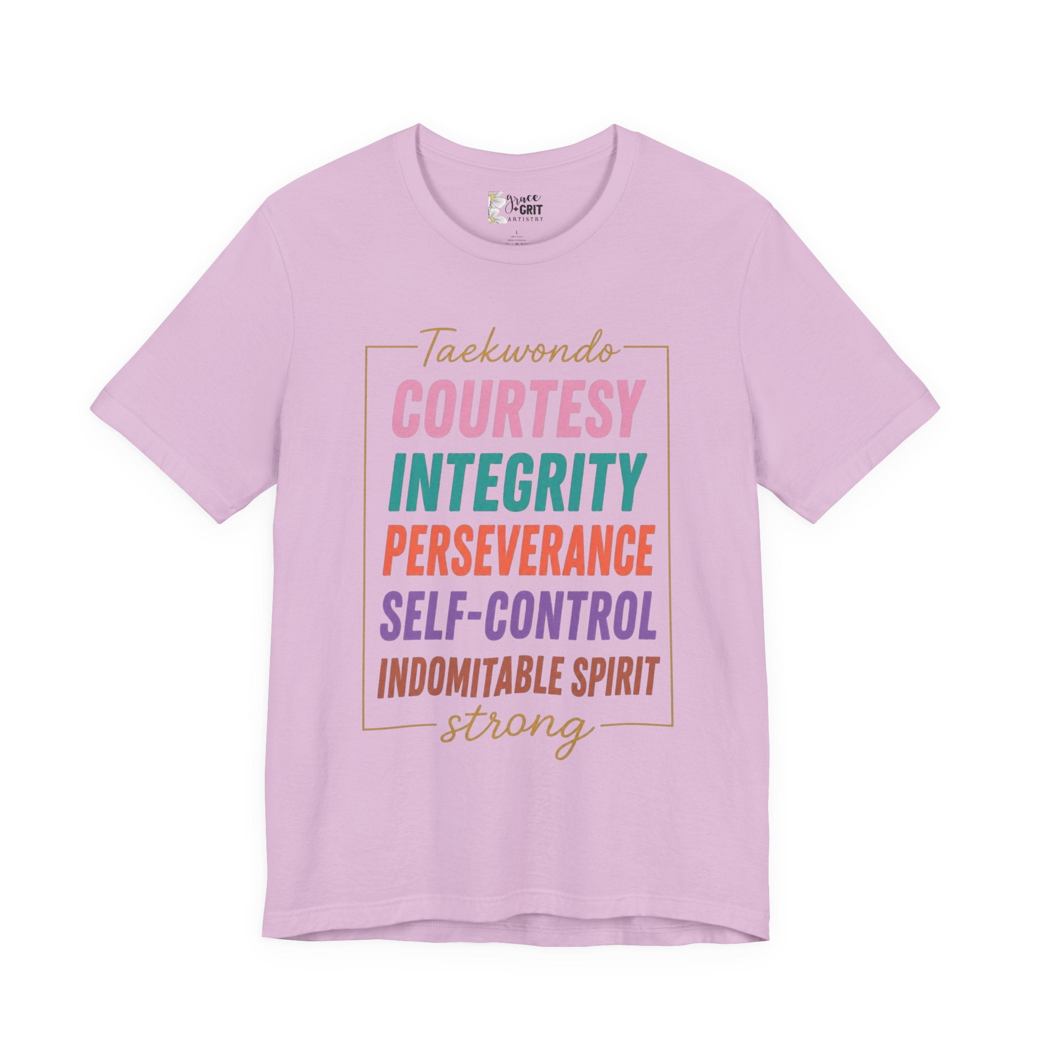 Taekwondo Values COURTESY INTEGRITY PERSEVERANCE tee | Martial Arts Principles T-Shirt