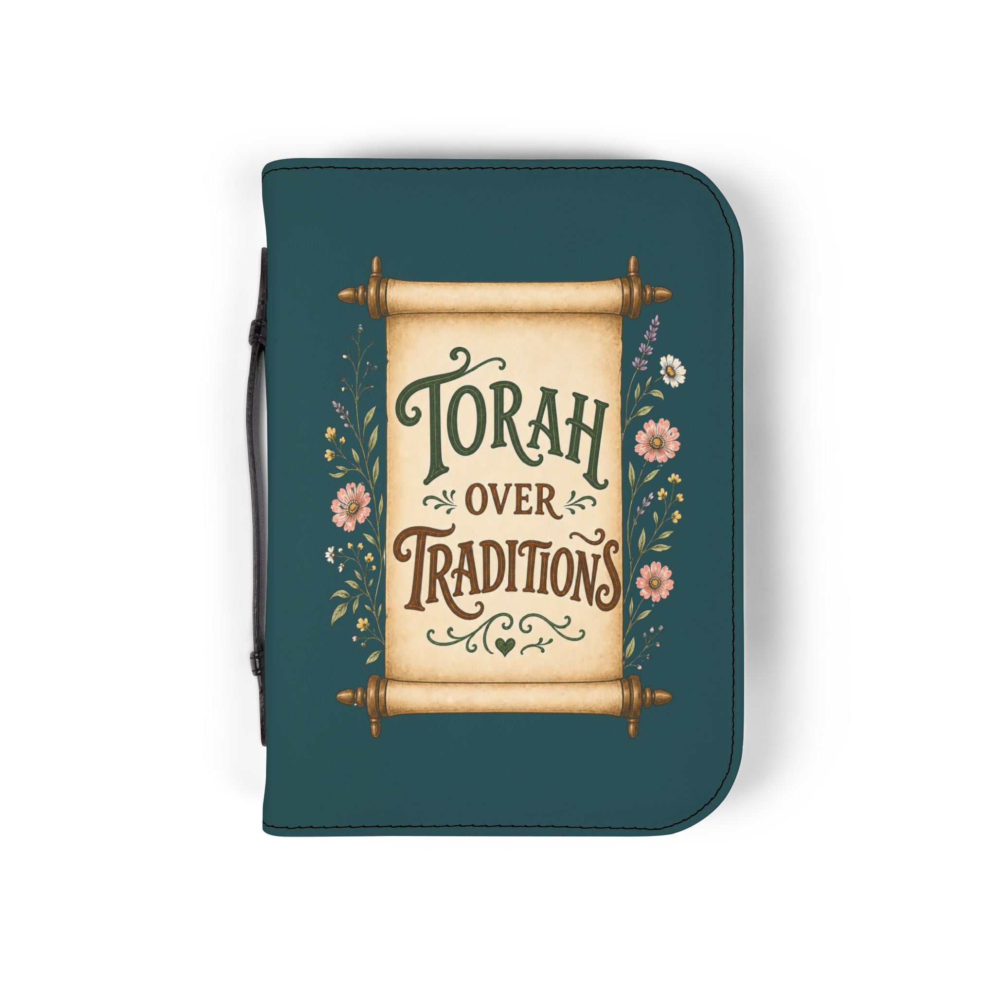 Bible Cover — "Torah Over Traditions" Zippered Book Cover
