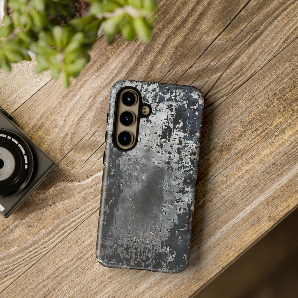 Rugged Rusted Metal Phone Case — Industrial Distressed Armor for iPhone