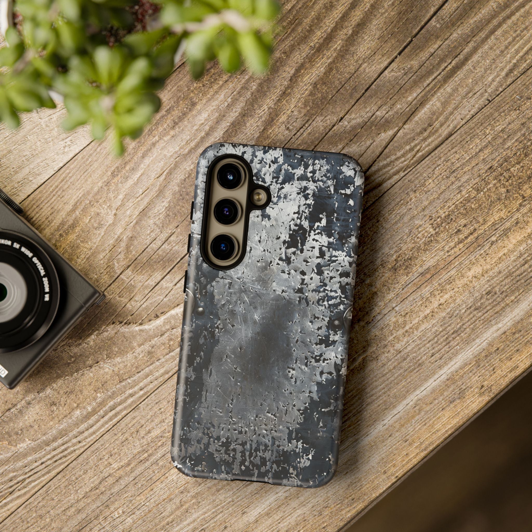 Rugged Rusted Metal Phone Case — Industrial Distressed Armor for iPhone