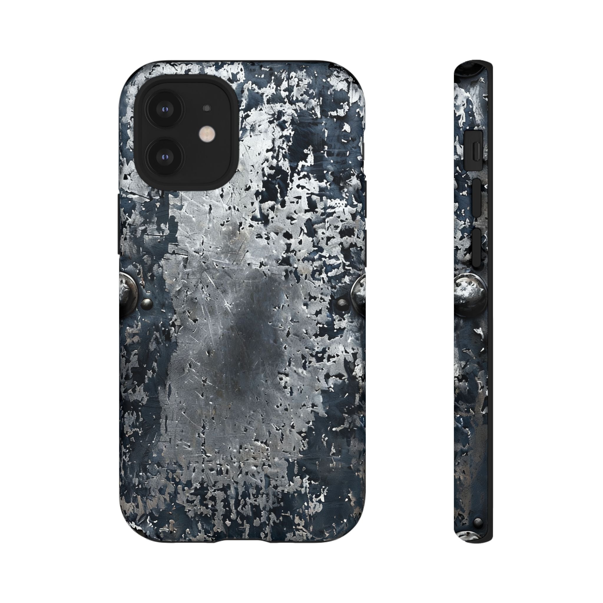 Rugged Rusted Metal Phone Case — Industrial Distressed Armor for iPhone