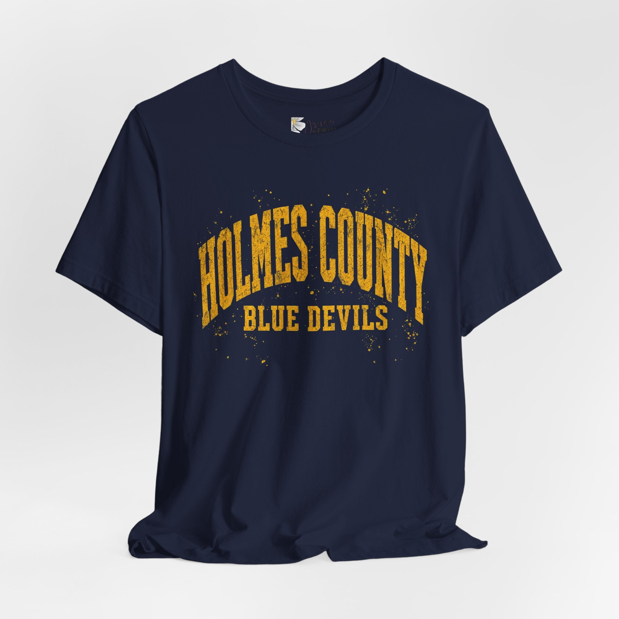 Holmes County Blue Devils Vintage Crew T‑Shirt