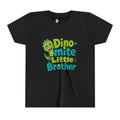 Youth T‑Shirt — 'Dino-mite Little Brother' Cute Dino Graphic Tee