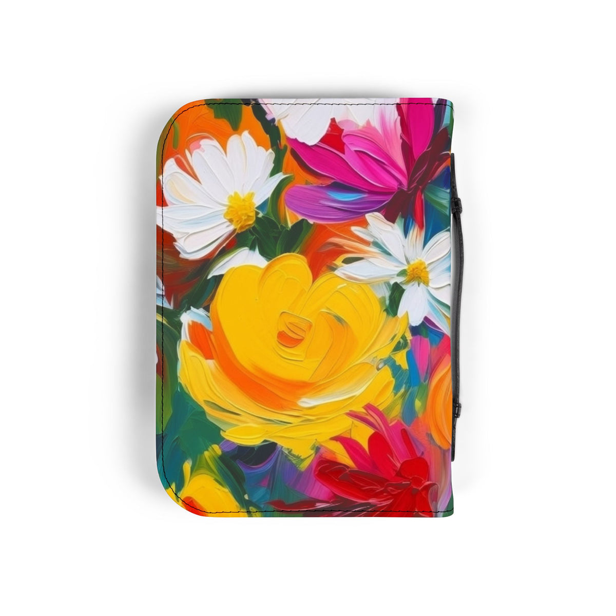Colorful Floral Bible Cover – Vibrant Flower Design