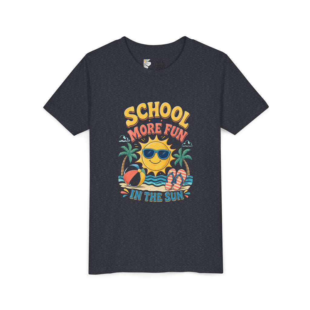 Youth Tee — "School Is More Fun in the Sun" Summer Vacation Shirt