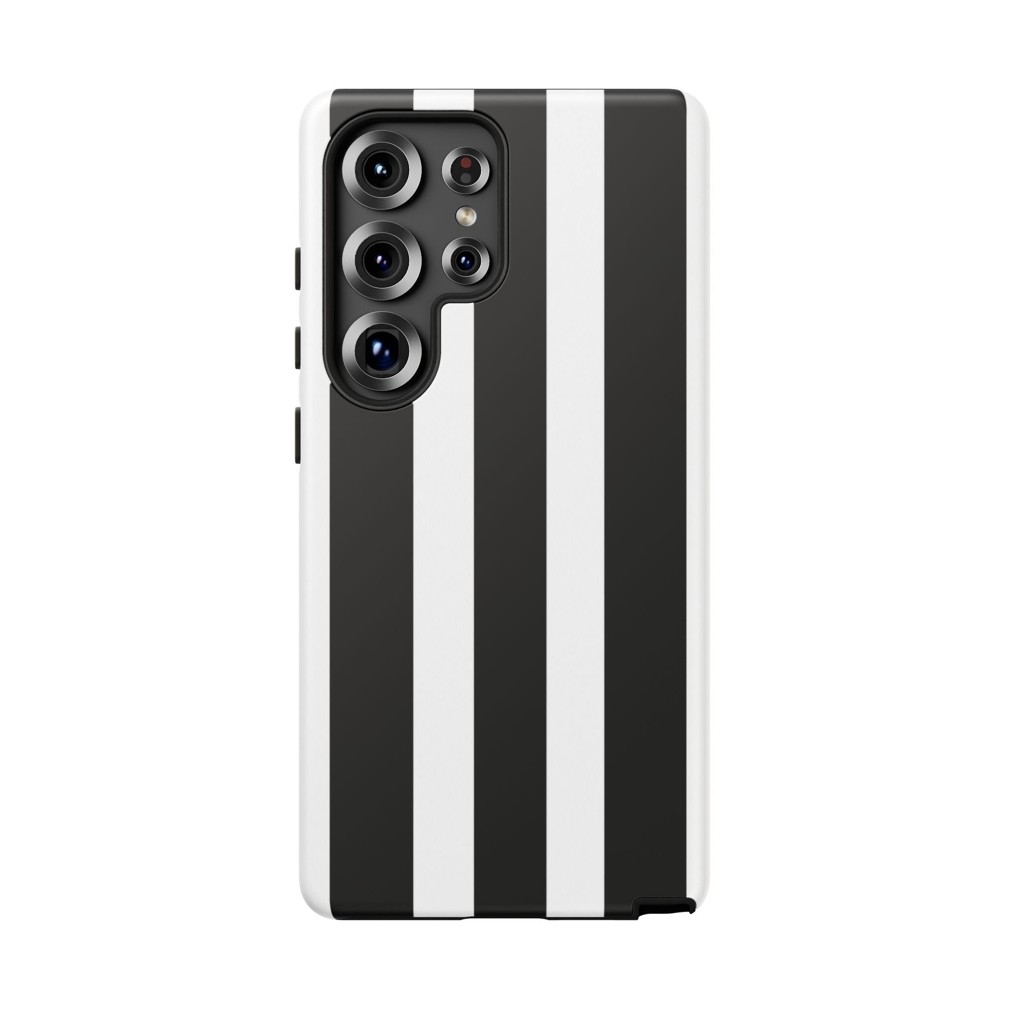 Black & White Vertical Stripe Phone Case — Tough Protective iPhone Cover