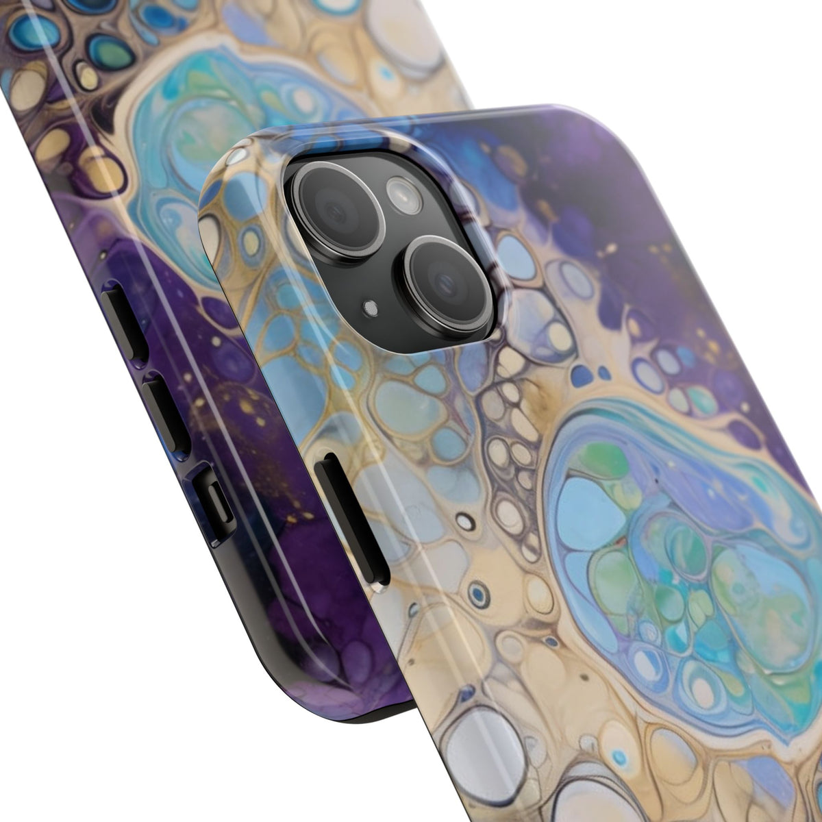 Abstract Ocean Bubble Tough Phone Case