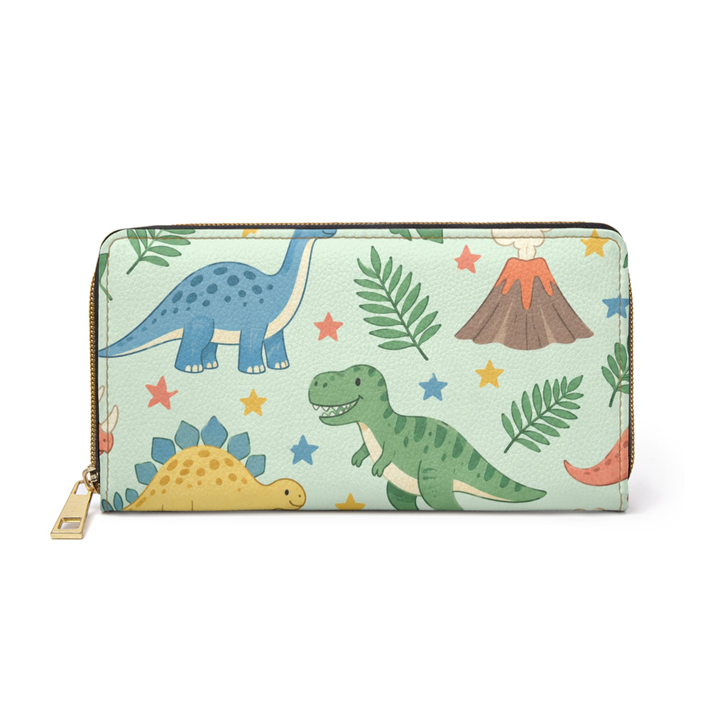 Cute Dinosaur Adventure Zipper Wallet