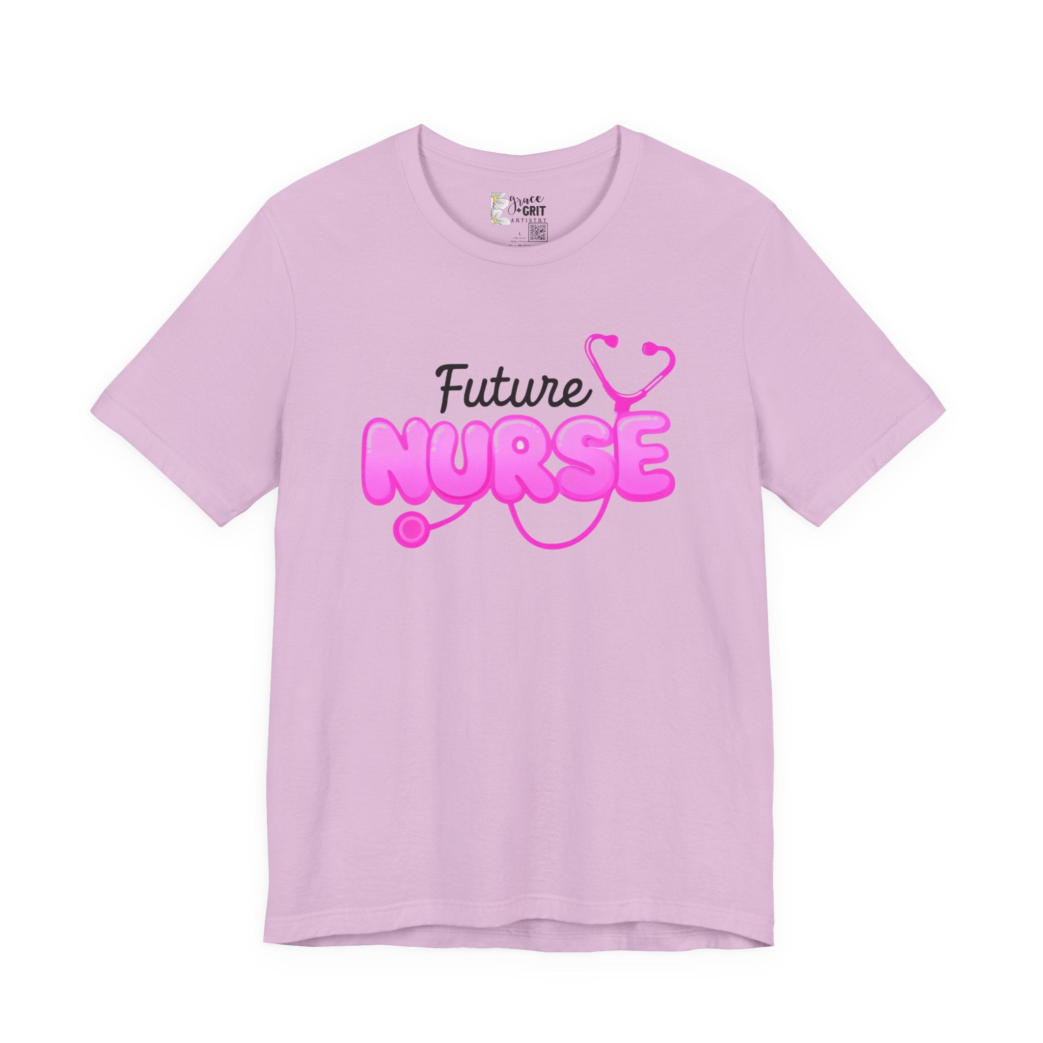 Future Nurse T-Shirt – Pink Stethoscope Nursing Student Tee
