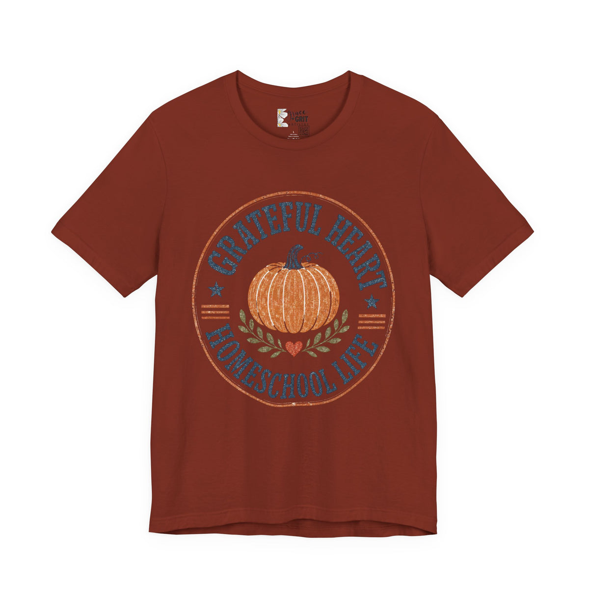 Grateful Hearts Thanksgiving Pumpkin Tee