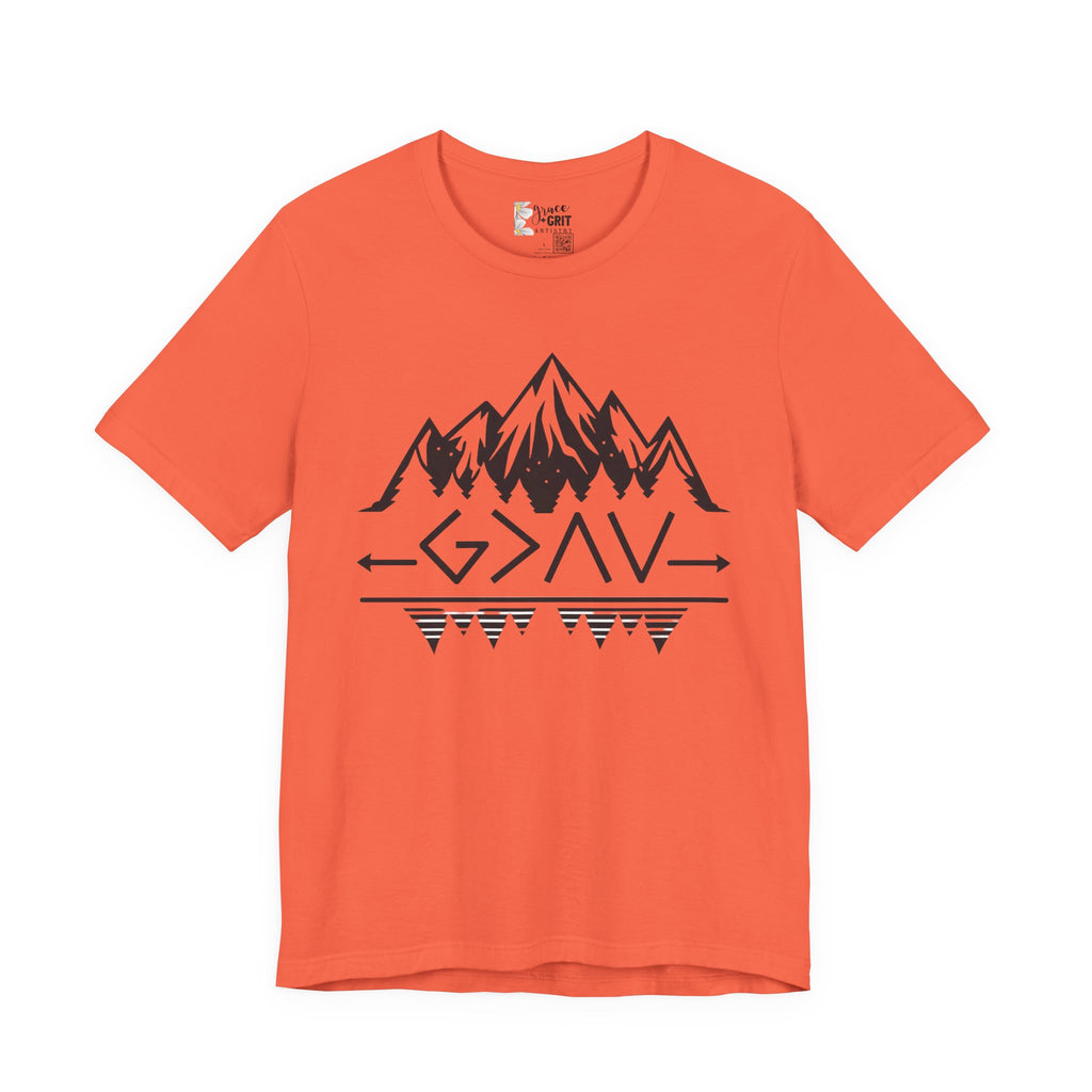 Mountain Camp Tee – Geometric Adventure Graphic T-Shirt