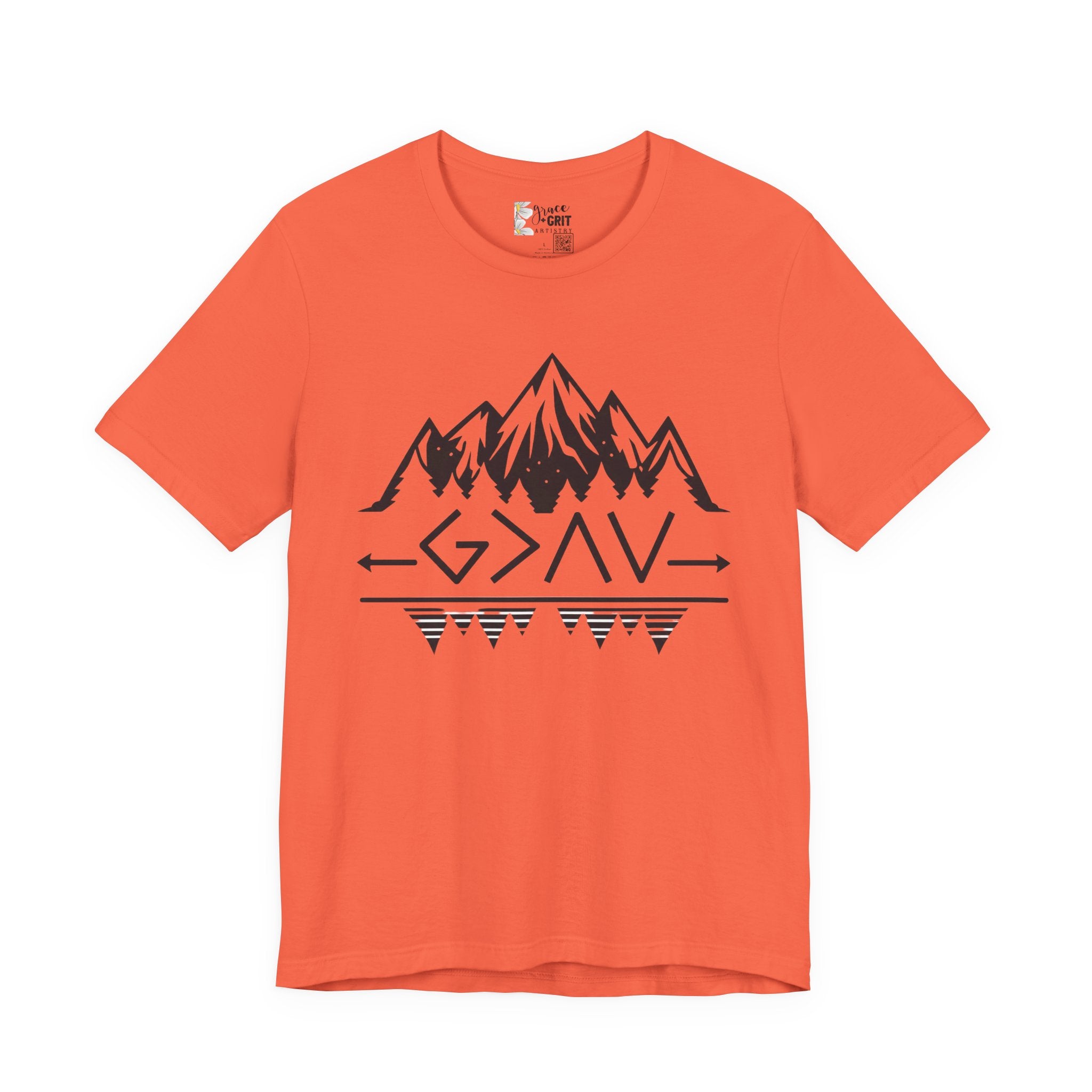 Mountain Camp Tee – Geometric Adventure Graphic T-Shirt