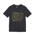Bible Verse Stack T-Shirt — Genesis Exodus Leviticus Numbers Deuteronomy Floral Graphic