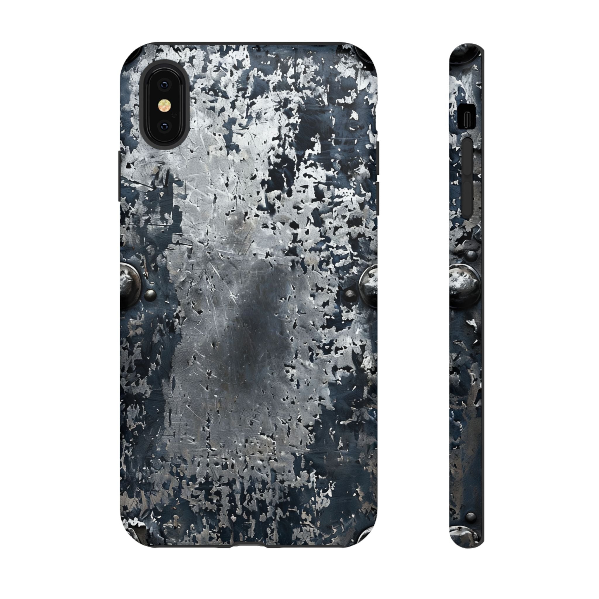 Rugged Rusted Metal Phone Case — Industrial Distressed Armor for iPhone