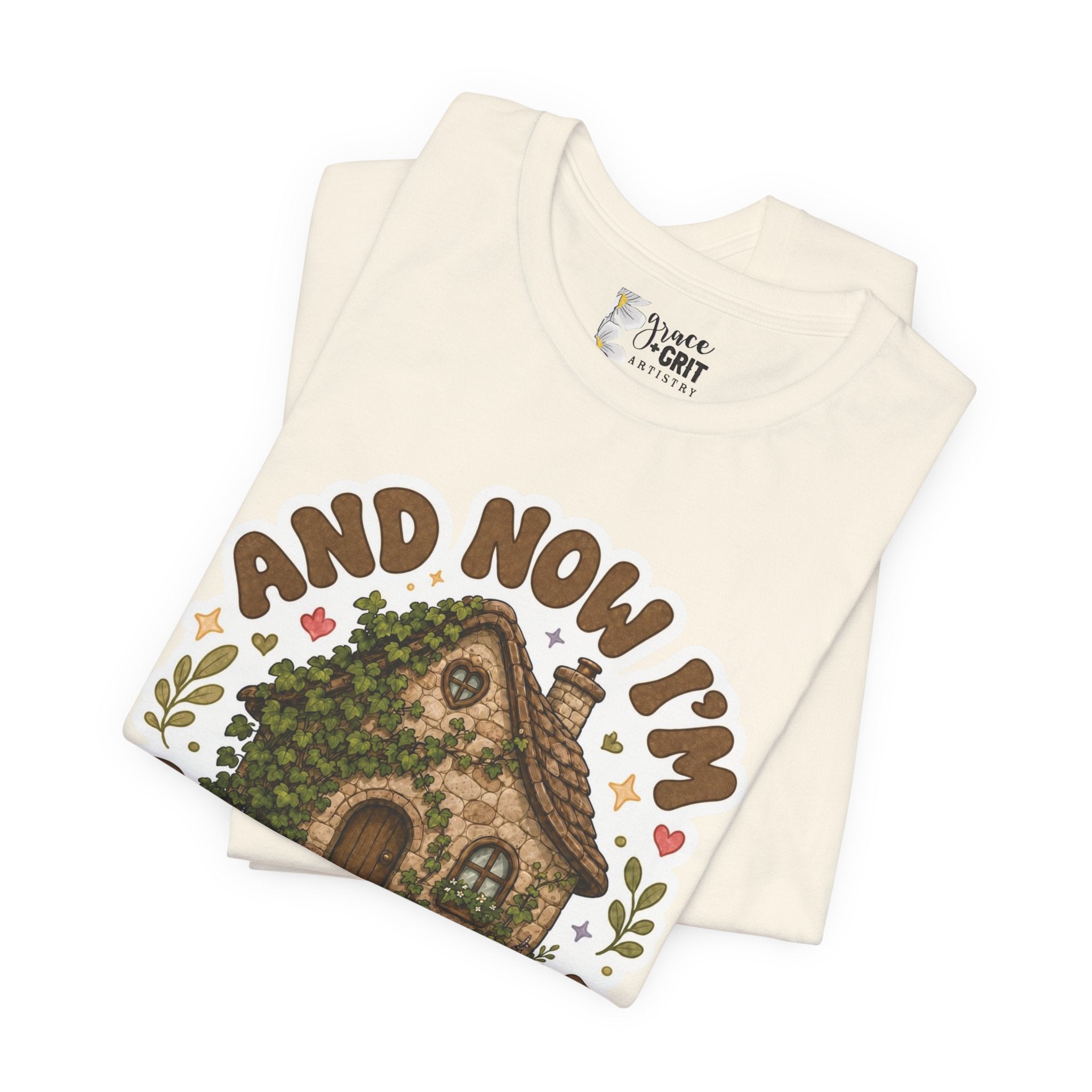 Covered in You Cottage Tee — Vintage Floral Cozy House Graphic Shirt