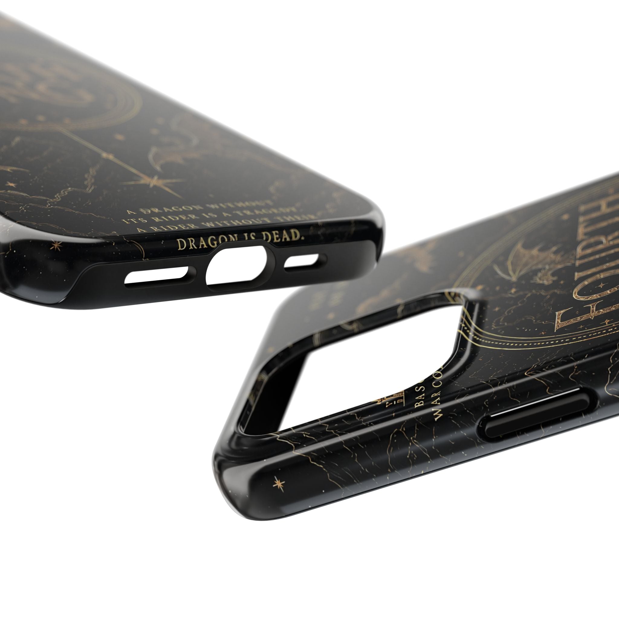 Fourth Wing Tough Phone Case — Dark Fantasy Dragon Design, 'Fly or Die' Quote