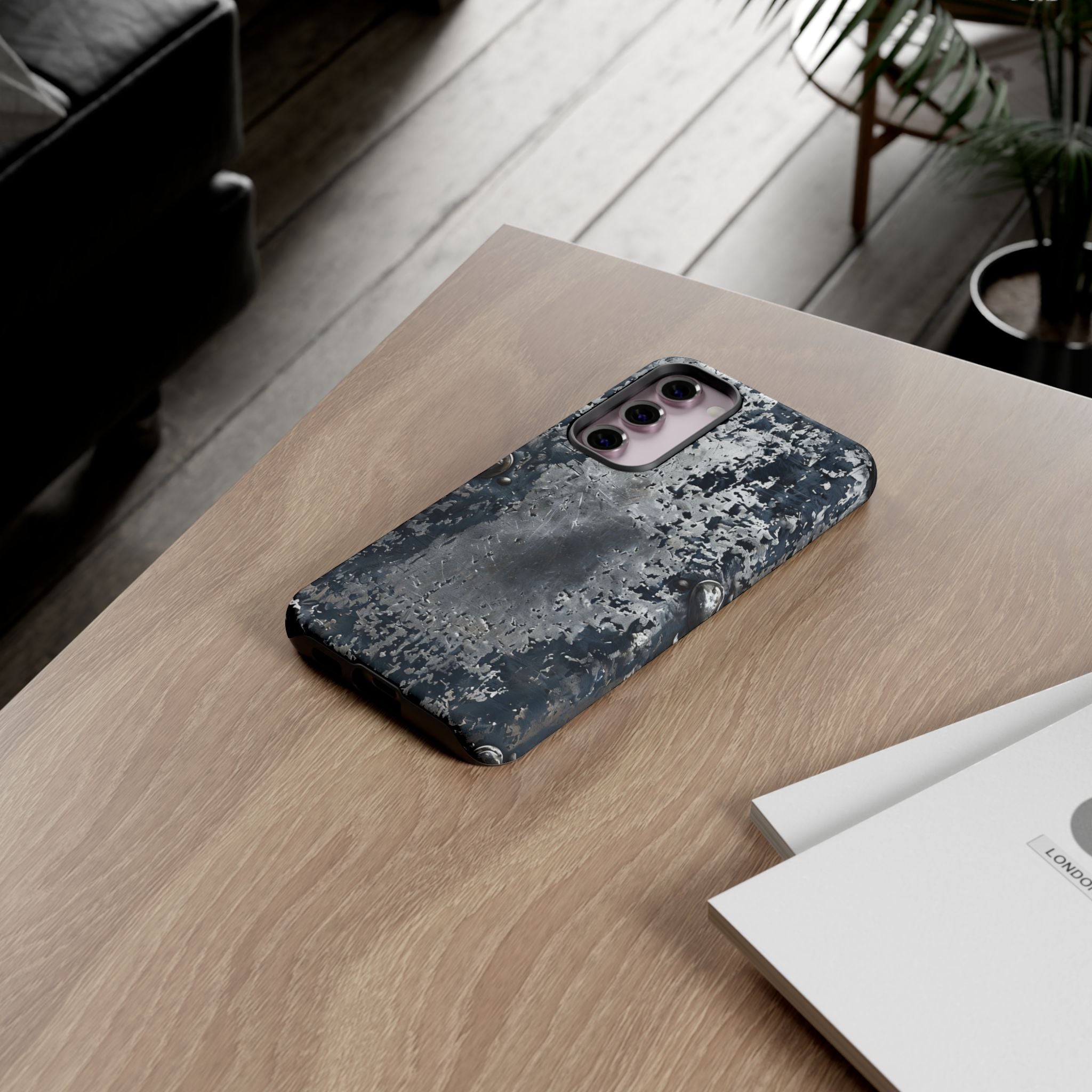 Rugged Rusted Metal Phone Case — Industrial Distressed Armor for iPhone