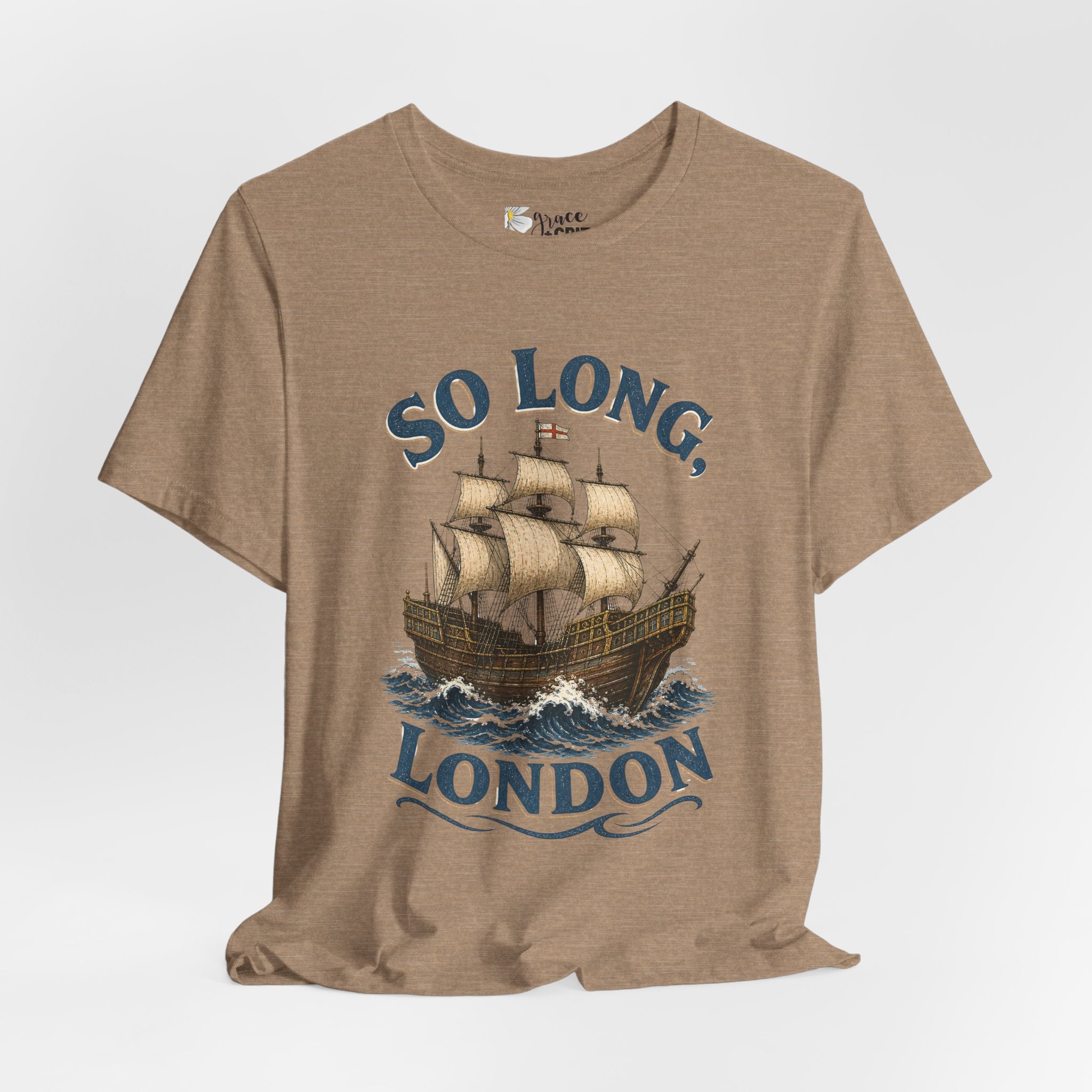 So Long London Ship T-Shirt — Vintage Sailing Graphic Tee