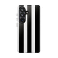 Black & White Vertical Stripe Phone Case — Tough Protective iPhone Cover