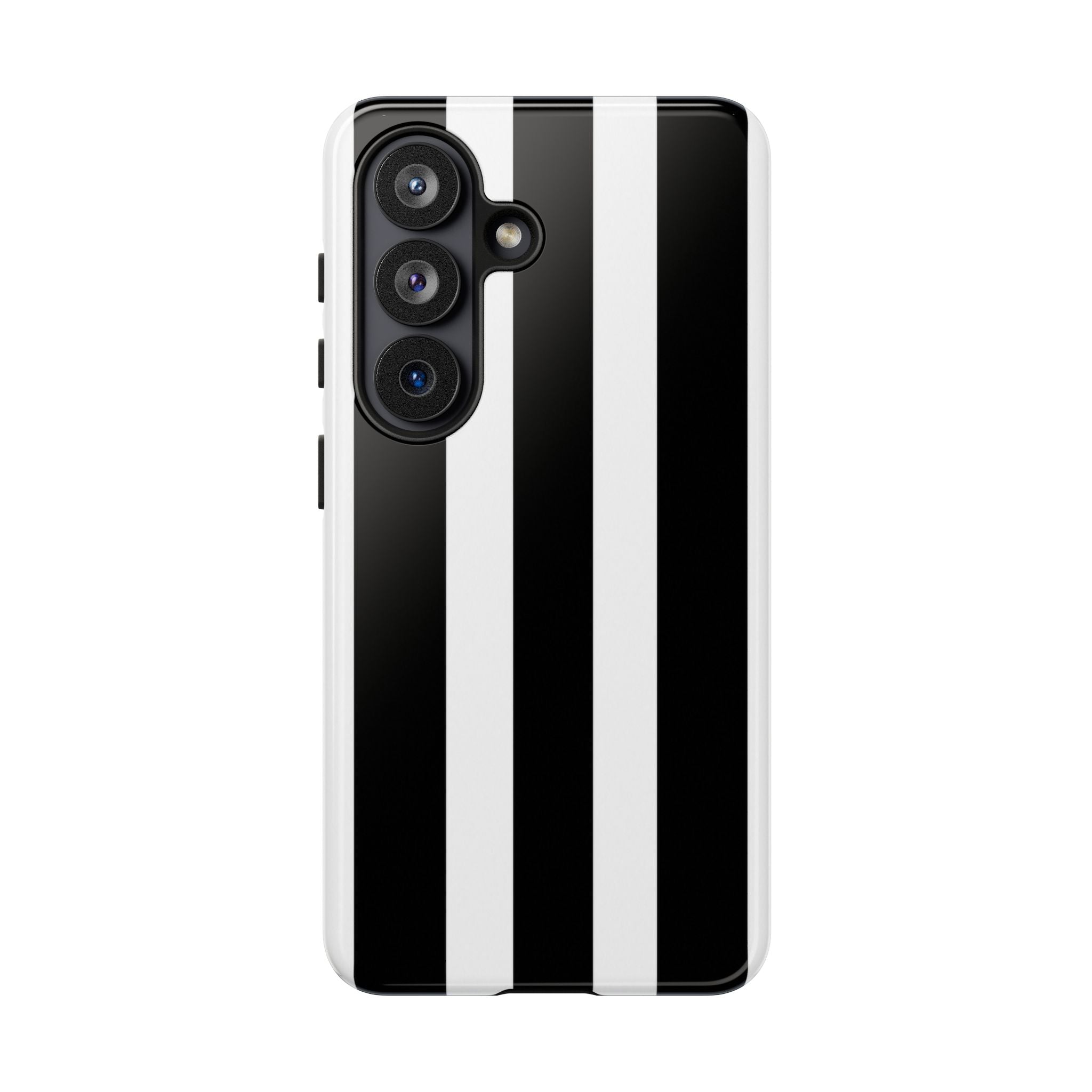 Black & White Vertical Stripe Phone Case — Tough Protective iPhone Cover