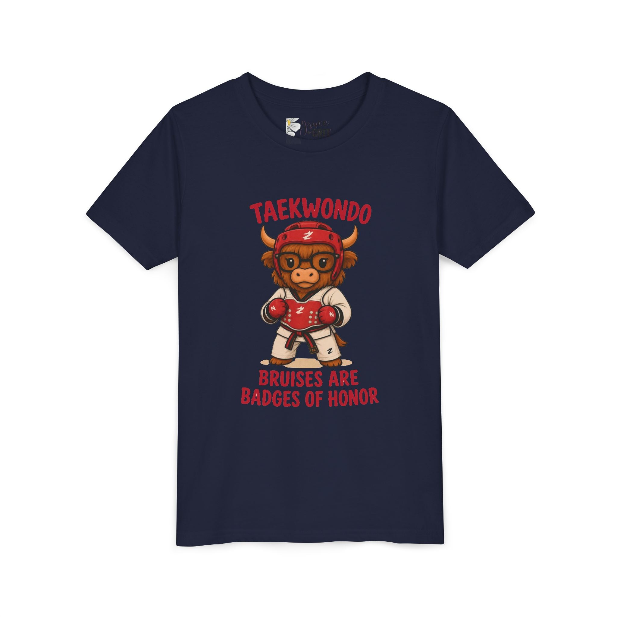 Taekwondo Buffalo Kids Tee | Bruises Are Badges of Honor