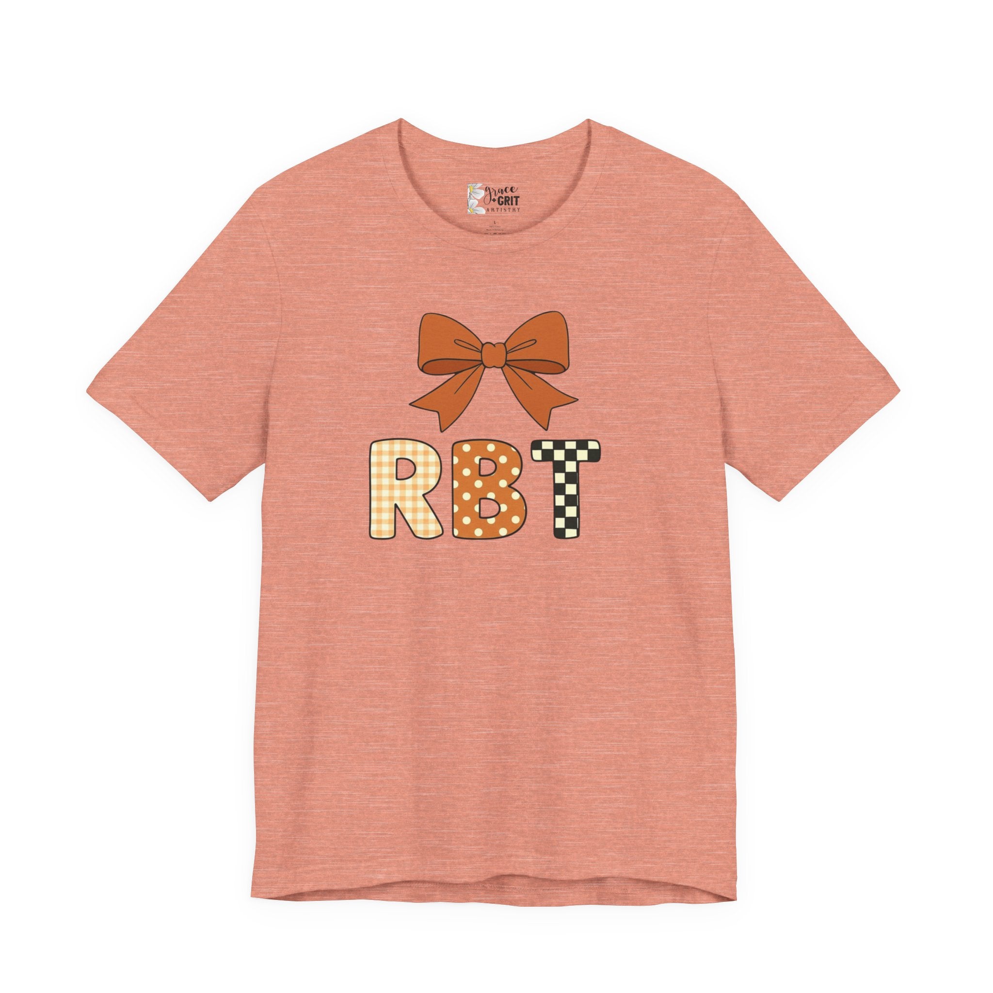 RBT Patch Letters Tee | Bow Monogram Shirt, Checkered & Gingham Initials