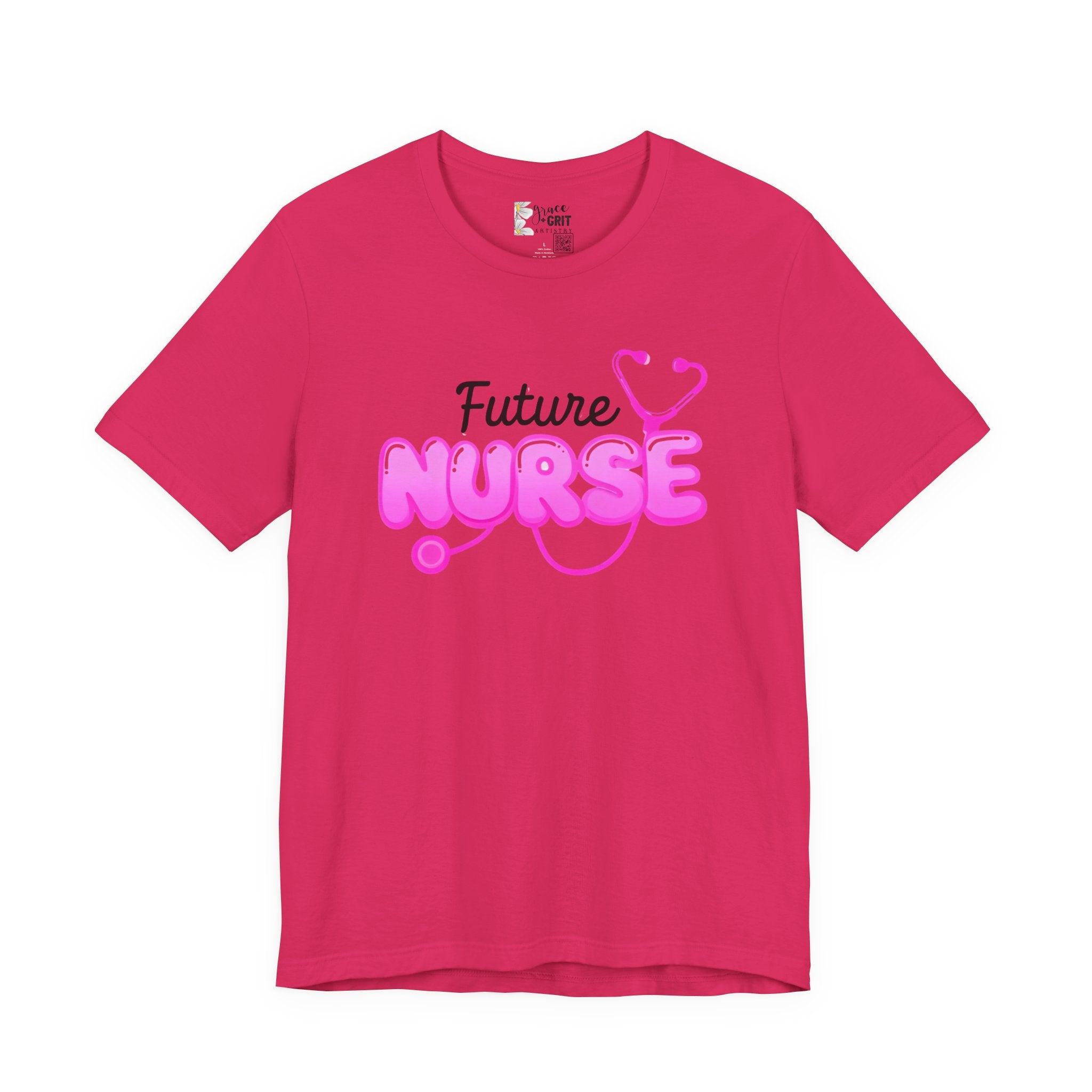 Future Nurse T-Shirt – Pink Stethoscope Nursing Student Tee