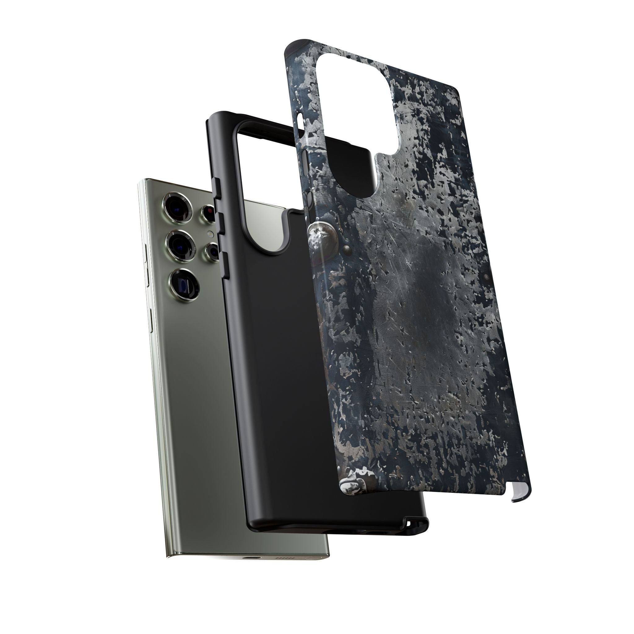 Rugged Rusted Metal Phone Case — Industrial Distressed Armor for iPhone