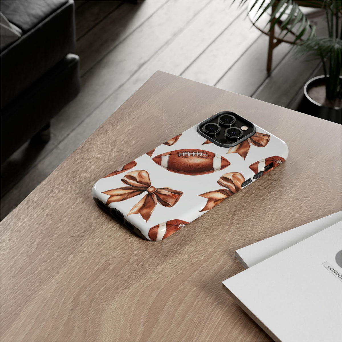 Football Bow Phone Case
