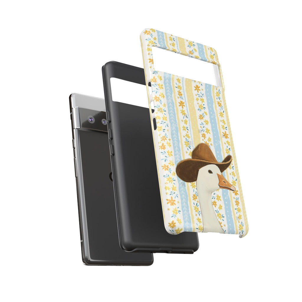 Goose Cowboy Phone Case – Cute Country Floral iPhone Cover