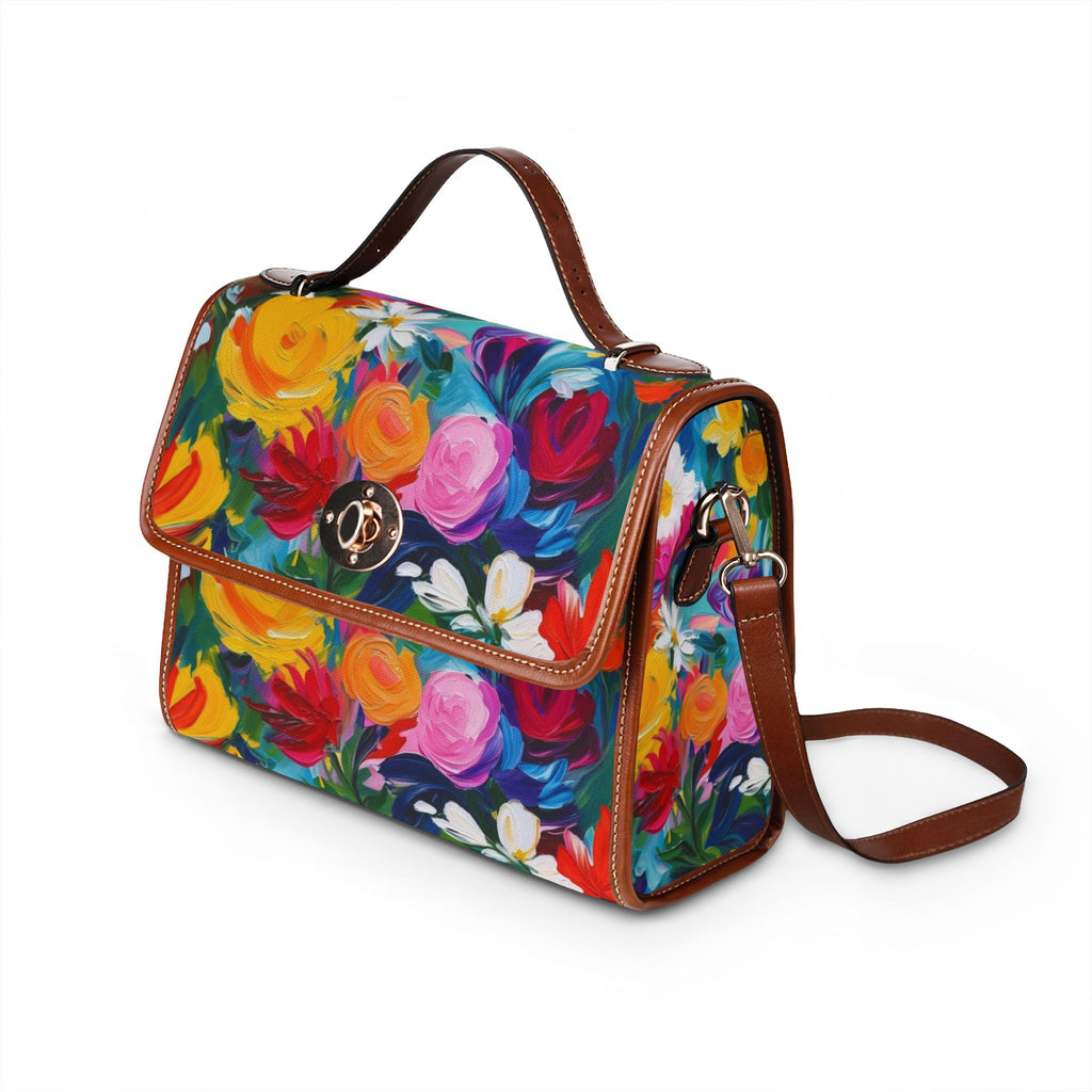 Colorful Floral Waterproof Canvas Bag