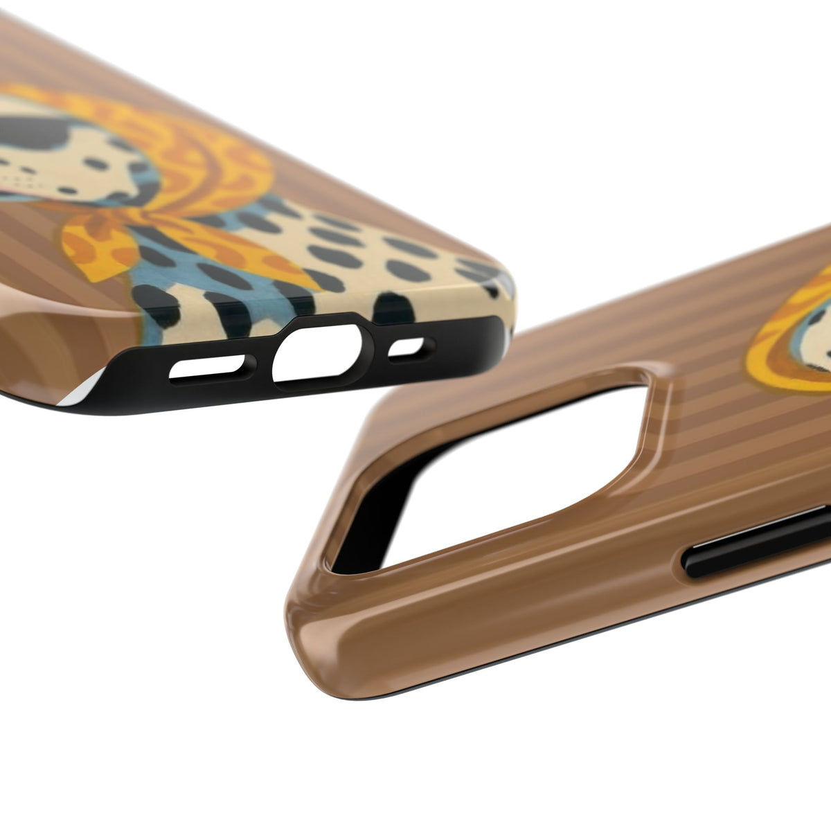Dalmatian in Scarf Tough Phone Case — Retro Dog Print Protective Cover