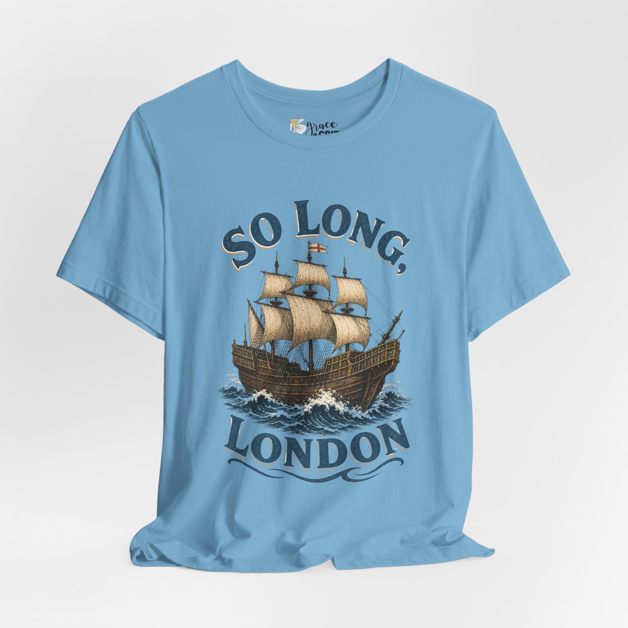 So Long London Ship T-Shirt — Vintage Sailing Graphic Tee