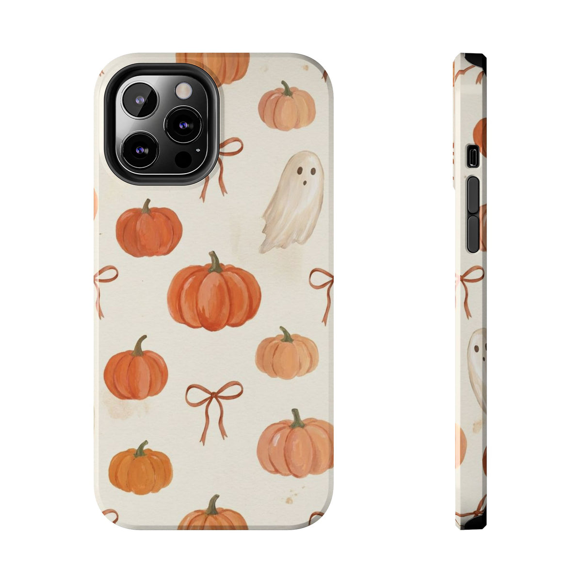 Pumpkin Ghost Phone Case – Cute Halloween Fall Pattern